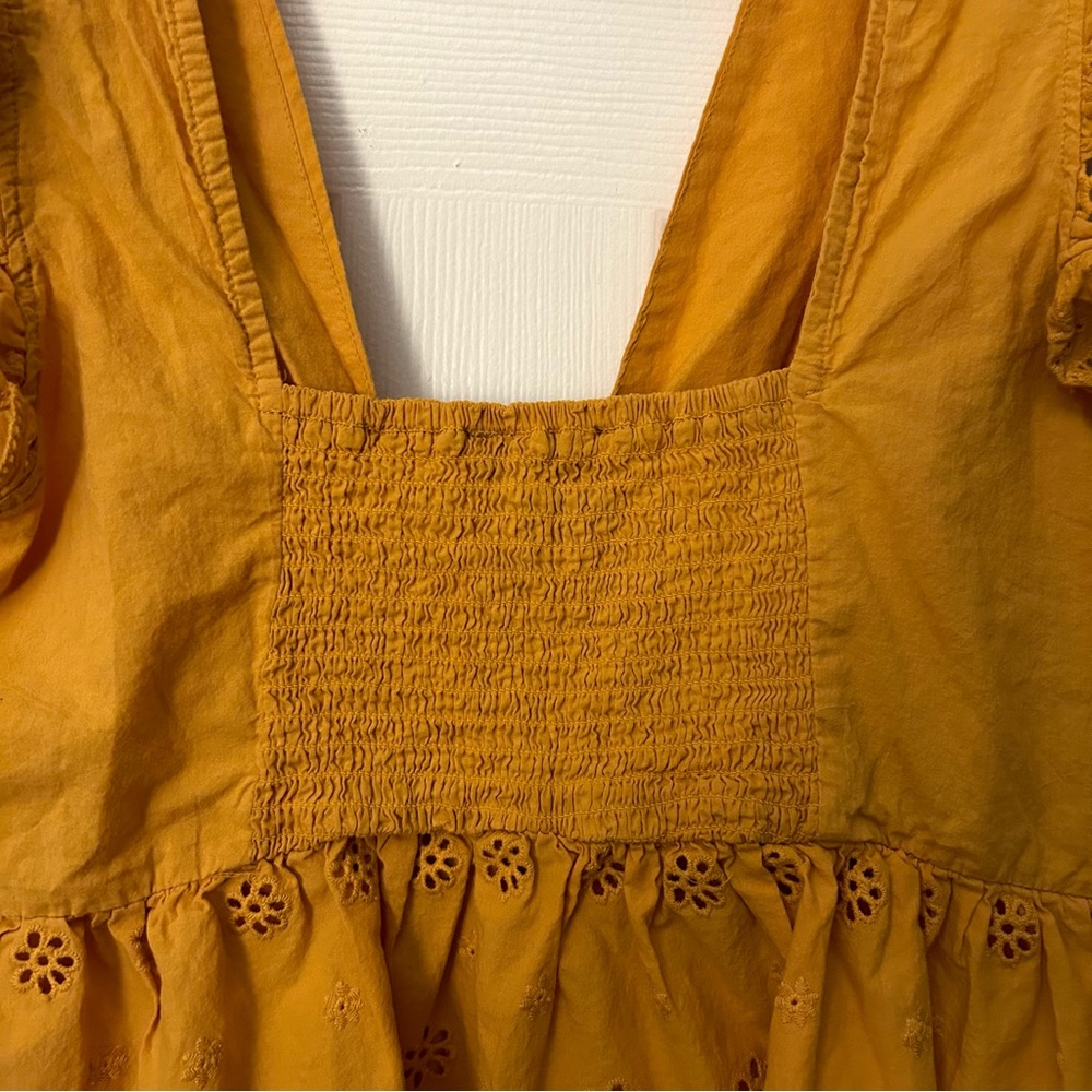 Forever 21 Plus Blouse Yellow Size 2X - Picture 5 of 6